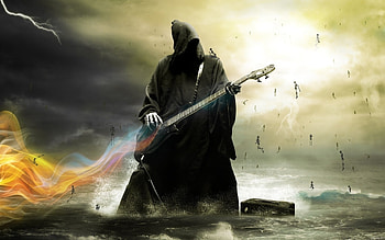 Fantasy, Music, Guitars, Death HD wallpaper