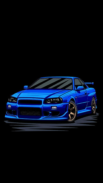 R34 Art, Nissan Skyline R34 HD phone wallpaper