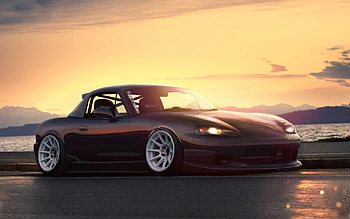 Mazda MX-5, Hellaflush HD wallpaper
