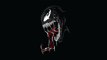 Venom Minimal Design, venom, supervillain, digital-art, artwork, art, behance HD wallpaper