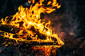 Fire, Bonfire, Coals, Flame, Miscellanea, Miscellaneous, Firewood, Ash HD wallpaper