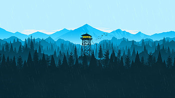Firewatch video game art HD wallpaper