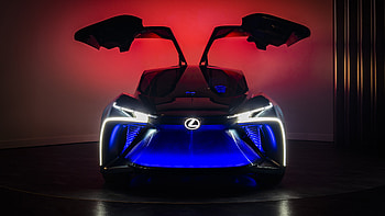 Lexus LF-30 Electrified, blue glow, front-view HD wallpaper