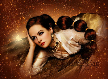 Lady In Thought, lady, abstract, fantasy, thought HD wallpaper