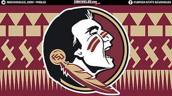 Seminole Head Gold Pattern HD wallpaper