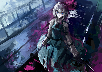Anime Girl White Hair Illustration, anime-girl, anime, illustration HD wallpaper