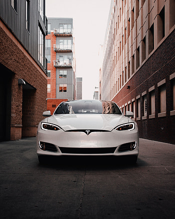Cars, Car, Front View, Machine, Tesla, Tesla Model S, Electric Car HD phone wallpaper