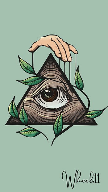 illuminati logo, eye, art HD phone wallpaper