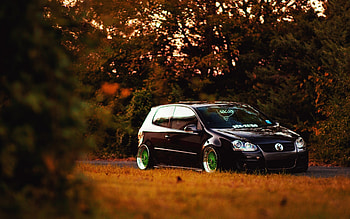 Volkswagen Golf, Hellaflush HD wallpaper
