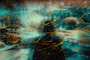 Abstract, Silhouette, Blur, Smooth, Paint, Glass, Stains, Spots HD wallpaper