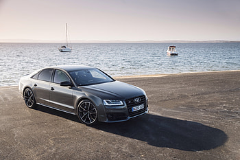 Sea, Audi, Cars, Side View, S8 HD wallpaper