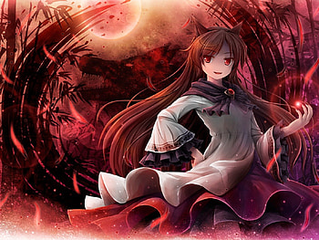 Dangerous Imaizumi Kagerou, Girl, Imaizumi Kagerou, Classic, Wall, Touhou, Anime, Game HD wallpaper