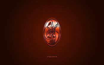 Deportivo La Guaira FC, Venezuelan football club, orange logo, orange carbon fiber background, Venezuelan Primera Division, football, La Guaira, Venezuela, Deportivo La Guaira FC logo HD wallpaper