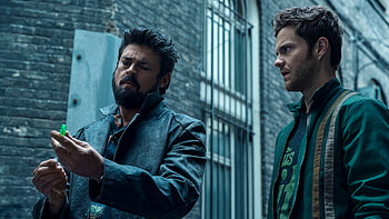 Karl Urban Billy Butcher Jack Quaid Hughie Campbell The Boys HD wallpaper