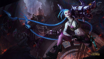 Jinx, League of Legends, Game , Fiery redhead HD wallpaper