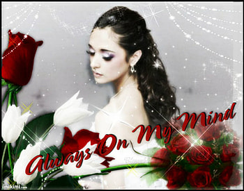 on my mind, sexy, roses, love, thinking of you HD wallpaper