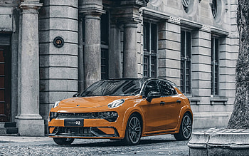 Lynk and Co 02 Hatchback, street, 2021 cars, R, chinese cars, Lynk and Co HD wallpaper