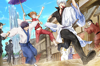 Okita Sougo, , Unique poses, Strong-willed character HD wallpaper