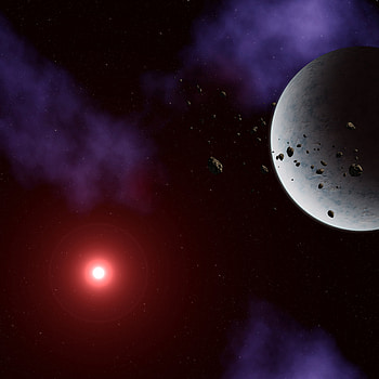 Universe, Stars, Planet, Asteroids HD phone wallpaper
