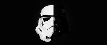 Star Wars, Stormtrooper, Darth Vader, Mask, Splitting, Minimalism / and Mobile Backgrounds HD wallpaper