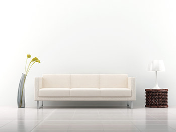 Interior, Miscellanea, Miscellaneous, Lamp, Vase, Sofa, Decoration, White Background HD wallpaper