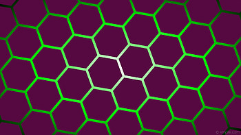 gradient green white black hexagon pink glow dark pink lime HD wallpaper