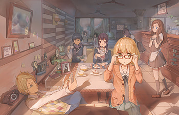 Beyond the Boundary Anime, Dark atmosphere, Otherworldly creatures, Intriguing plot HD wallpaper