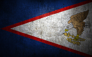 American Samoa metal flag, grunge art, oceanian countries, Day of American Samoa, national symbols, American Samoa flag, metal flags, Flag of American Samoa, Oceania, American Samoa HD wallpaper