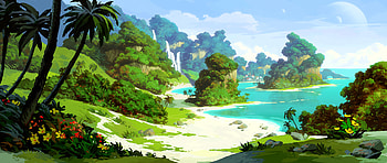 Island , island, nature, artstation HD wallpaper