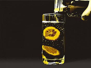 Gin + Tonic, tonic, gin, lemon HD wallpaper
