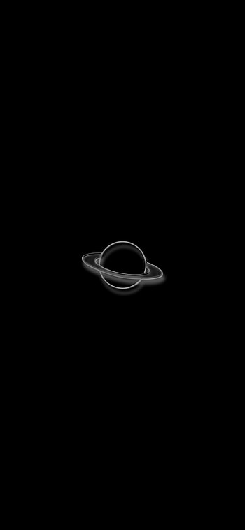 Saturn, amoled, planet HD phone wallpaper