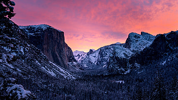 Yosemite National Park Sunset HD wallpaper
