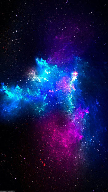 Black Blue Galaxy , Blue Galaxy HD phone wallpaper