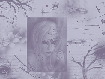 Haunted Memories, gothic, birds, stars, woman, collage, butterflies, branches, trees, flowers, lips, mouths HD wallpaper