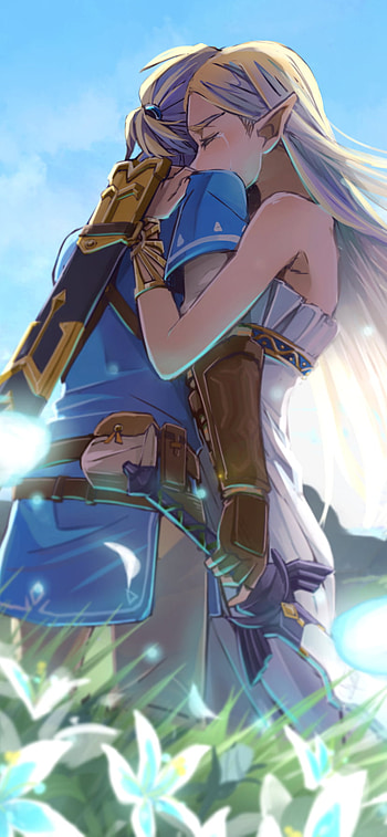 Princess Zelda, Link, video game, The Legend of Zelda: Breath of the Wild HD phone wallpaper