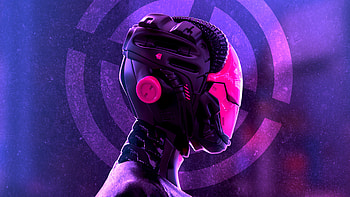 Neon Bot, neon, cyberpunk, artist, artwork, digital-art, artstation HD wallpaper