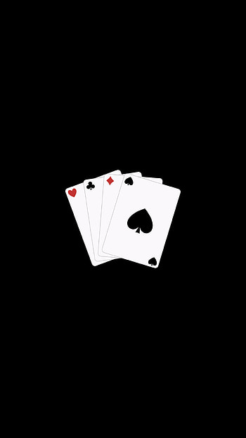 Cards, red, white, card game, recreation, dark HD phone wallpaper