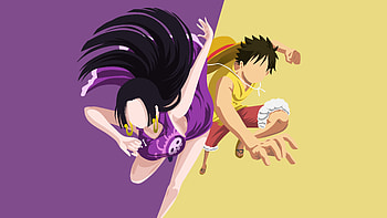 Boa Hancock Monkey D. Luffy One Piece HD wallpaper