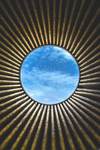 Sky, Clouds, Miscellanea, Miscellaneous, Circle, Hole HD phone wallpaper