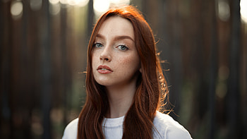 Lilly Model Redhead, redhead, girls, model HD wallpaper