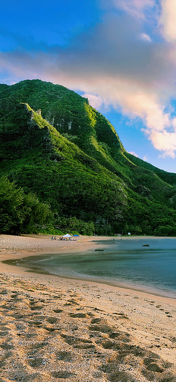 Tunnels Beach, Maui (Hawaii) HD phone wallpaper