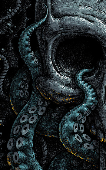 Kraken tattoo design, Oceanic artwork, Creative project inspiration, Digital art representation HD phone wallpaper