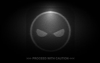 Proceed with Caution, caution, warning, abstract, text, face, evil, danger, proceed HD wallpaper