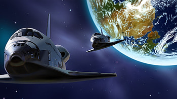 Transport, Universe, , Shuttle HD wallpaper