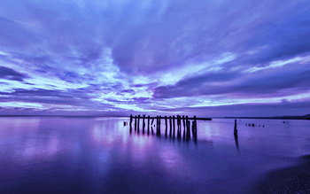 pier, sky, nature, ocean HD wallpaper