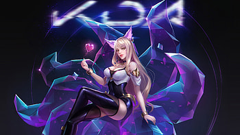 League of Legends, beautiful elf, Akali, artwork HD wallpaper