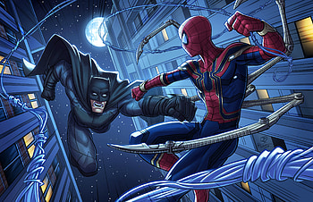 Batman And Spiderman , batman, spiderman, artwork, superheroes HD wallpaper