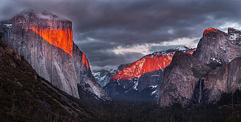 Tunnel View Yosemite , yosemite, valley, nature, mountains HD wallpaper