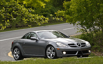 Cars, Turn, Side View, Mercedes Slk 350 HD wallpaper
