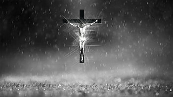 Jesus, Religious, Christian, Black & White, Cross HD wallpaper